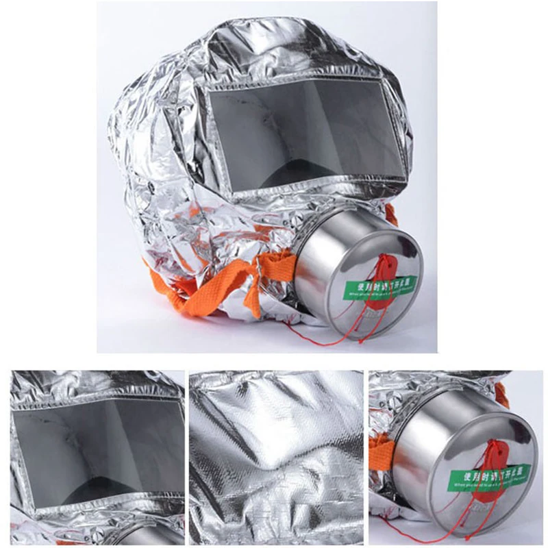 Fire Escape Mask Emergency Hood Oxygen gas Masks Respirators 30 Minutes Smoke Toxic Filter Gas Mask with Packing Box Escape MASK