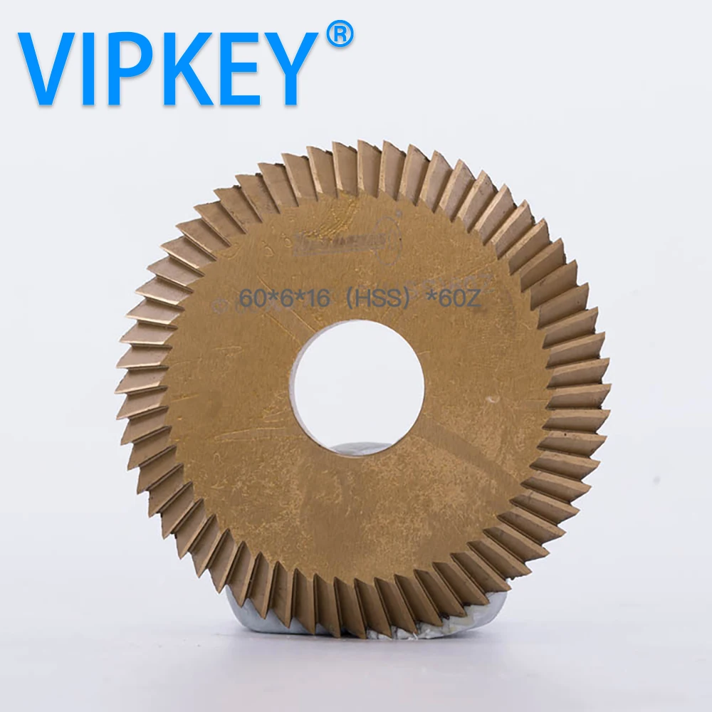 60*6*16mm Horizontal  key cutting machine saw  blade 60T  titanizing key copy  minlling  cutter spare parts