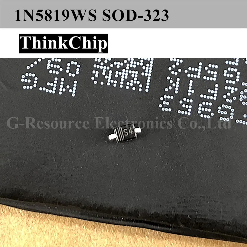 (100Pcs) 1N5819WS S4 SOD-323 SMD Schottky Diode ทรานซิสเตอร์1N5819 SOD323