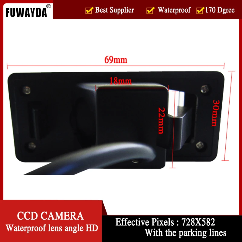 FUWAYDA CCD Car RearView Camera for TOYOTA LAND CRUISER 200 LC200/Toyota REIZ 2009,with 4.3Inch foldable LCD TFT Monitor