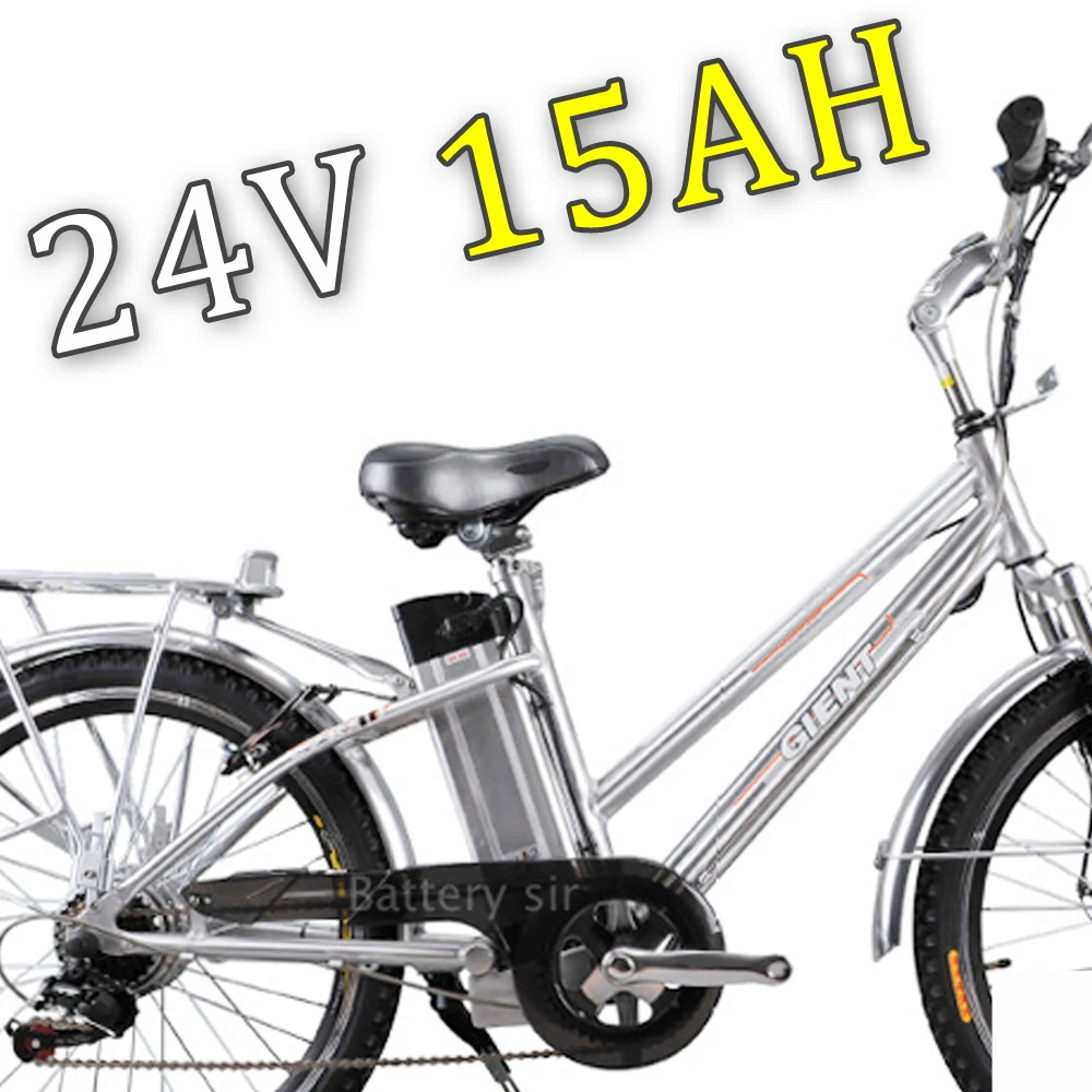 

24V 15Ah Lithium ion Silver Fish battery for 250W 300W 350W 300w X-Treme XB Electric Bicycle with Charger US EU No Tax