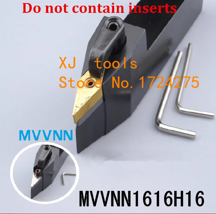 MVVNN1616H16 Turning Tool Holder, CNC tool holder, External turning tools,Lathe cutting tool for VNMG160404/08/12 Inserts Holder