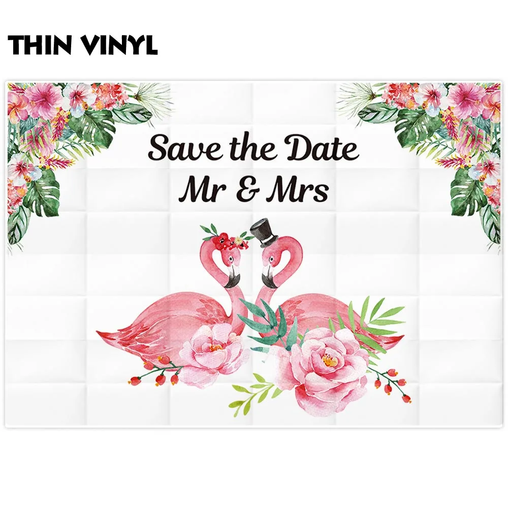 Allenjoy-fondo fotográfico personalizado para estudio fotográfico, telón de fotografía de flamenco, flor tropical, boda