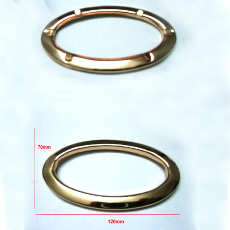 

40 pieces 120 x 70 mm Oval Metal Purse Eyelets purse handles