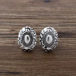 COWNINE Women's fashion punk rock retro ear clip plated ancient silver jewelry earrings gift