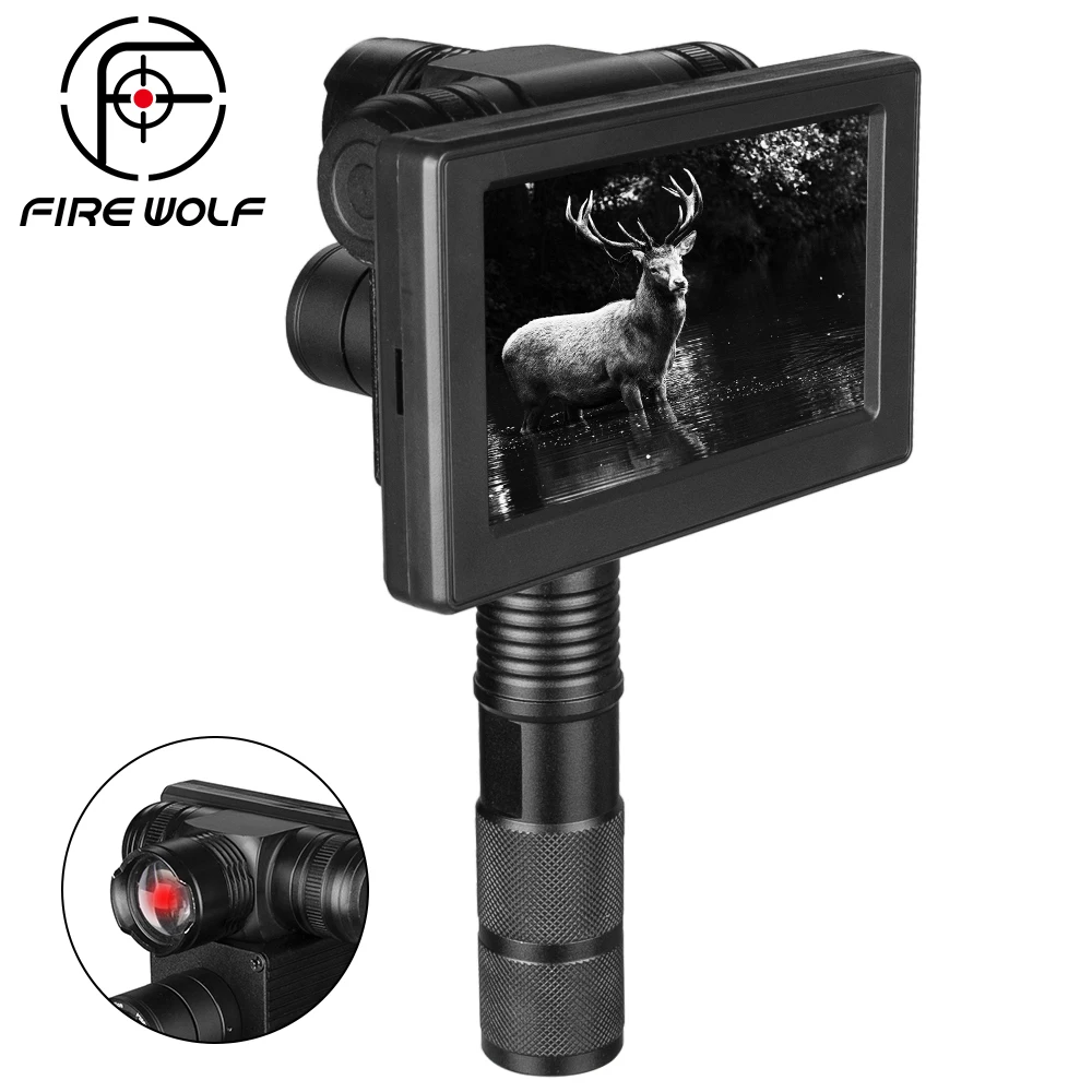 Fire Wolf 850nm Infrared Night Vision LEDs IR Scope Cameras Outdoor 0130 Waterproof Wildlife Trap Cameras 18650 Battery