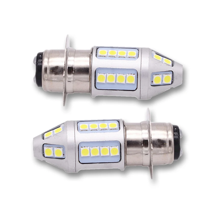 H6M P15D 2835 30 SMD LED Head Light Bulbs White for Yamaha YFZ450 Banshee 350 YFZ350 Kawasaki KLX 250