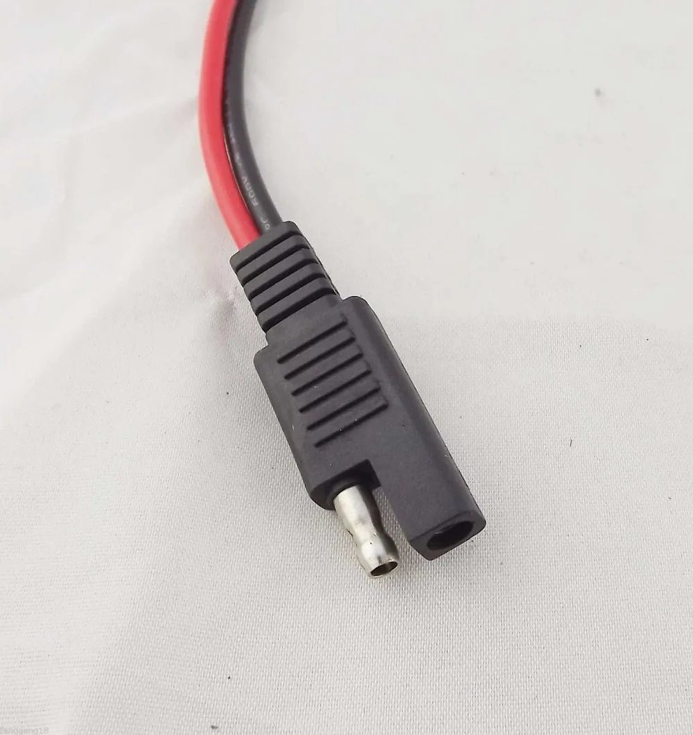 1pcs Solar Quick Connect Battery Extension SAE DC Power Automotive DIY Connector Cable 14AWG 50cm 20"