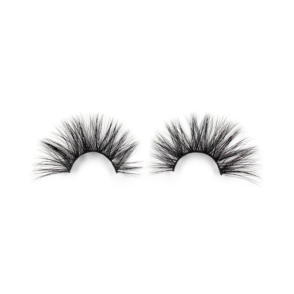 AMAOLASH 25mm Lashes 3D Mink Eyelashes Fluffy Dramatic Eyelashes Natural Long False Eyelashes Lightweight Crisscross Mink Lashes