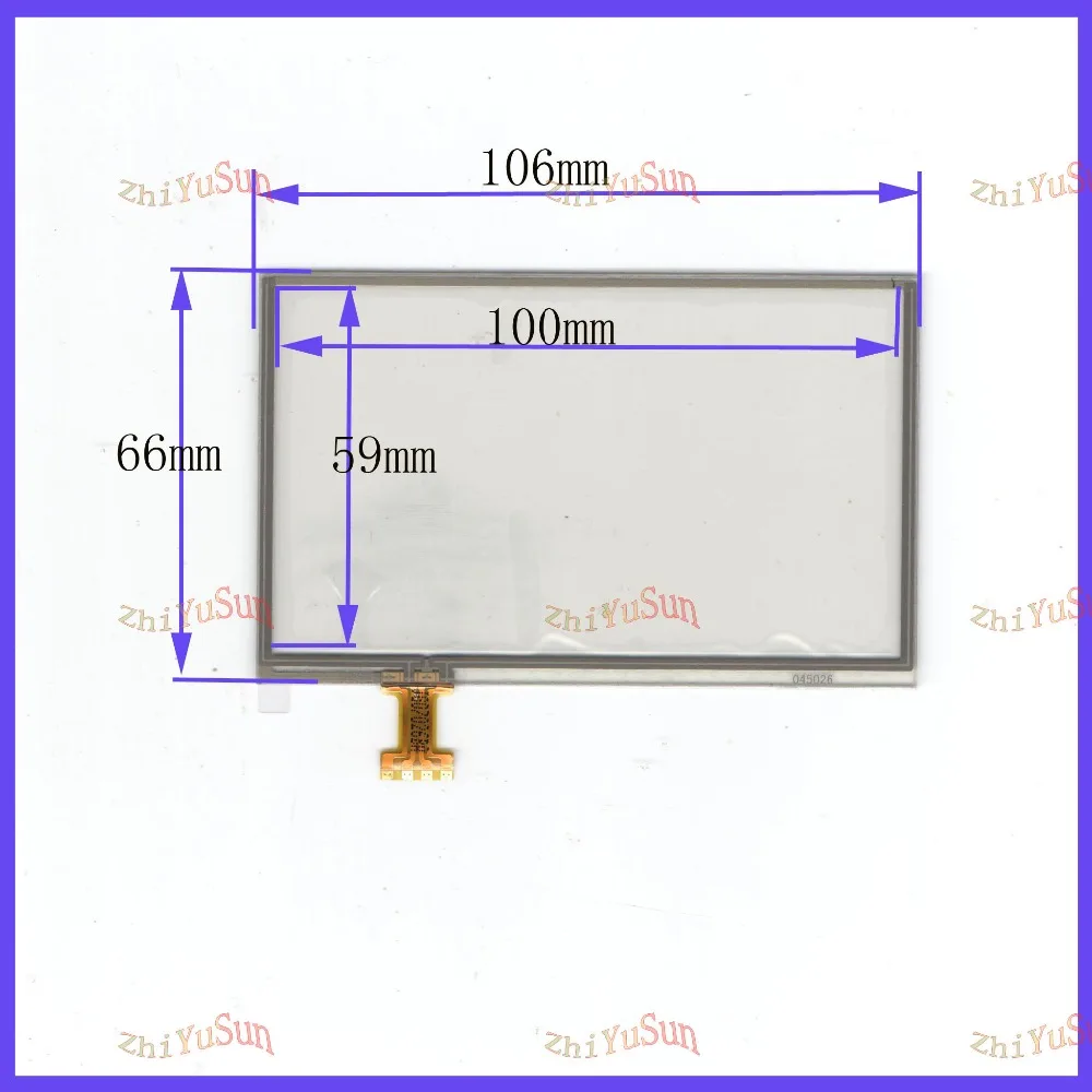 ZhiYuSun 4.3 inch  used Gamin 660 4-wire resistive Touch Panel 106*66Navigator TOUCH SCREEN 106mm*66mm GLASS LCD display