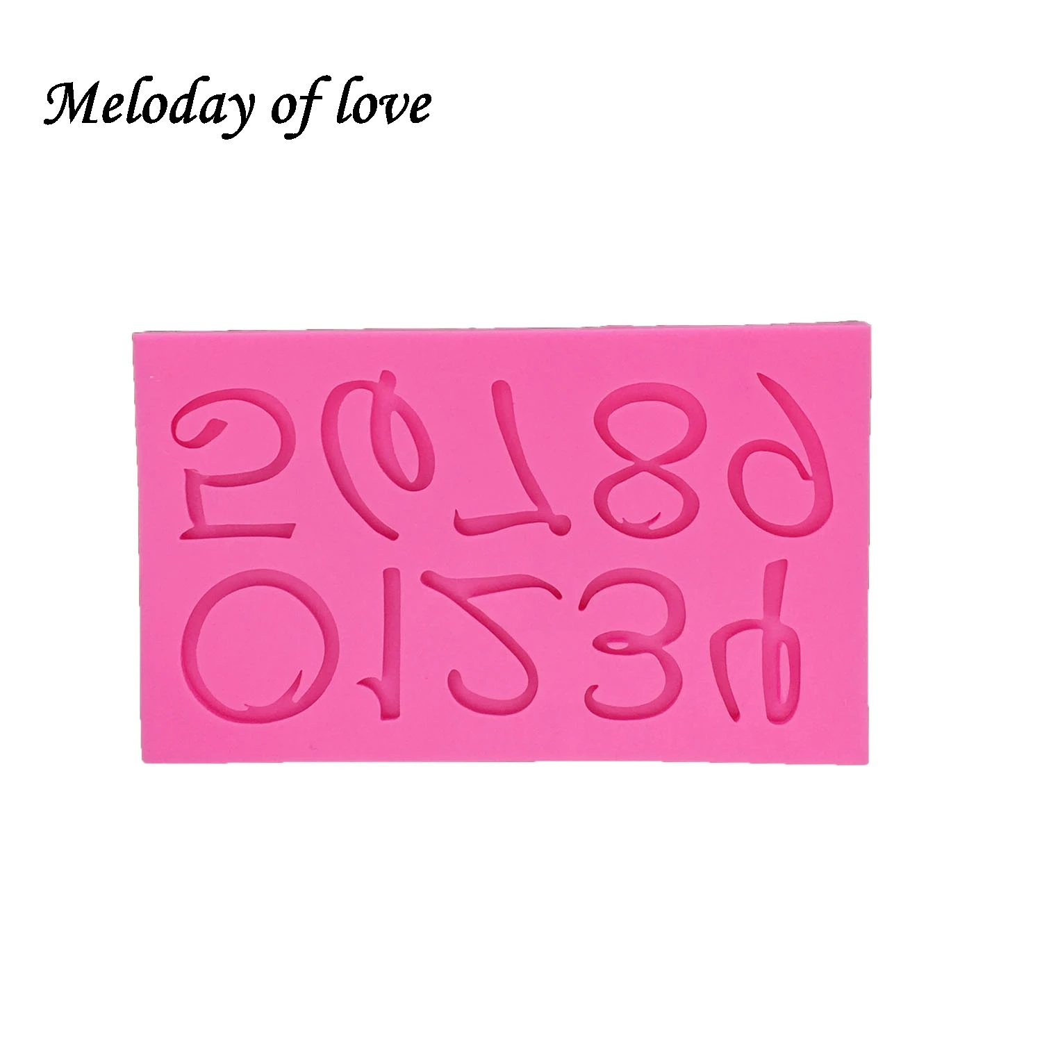 1Pcs DIY Letter and number Silicone Mold Fondant Mould cake decorating tools Flexible Baking Mold T1273