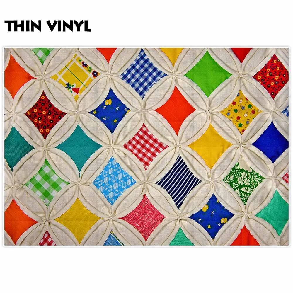 Allenjoy-Fondo para estudio fotográfico, telón de fondo colorido con patrón de edredón, decoración de fotografía, photocall para fotógrafo