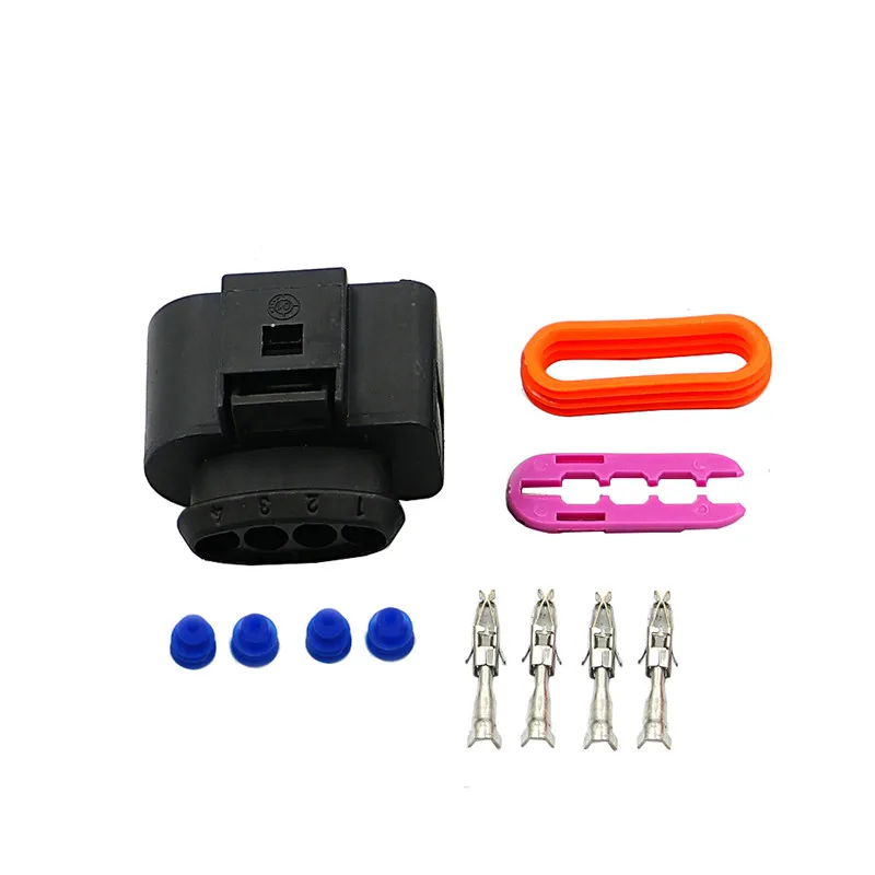Set 4 Ignition Coil Connector PLUG Repair Kit For Audi A4 A6 A8 for Passat Jetta GOLF Polo Touran Transporter SHARAN Touareg
