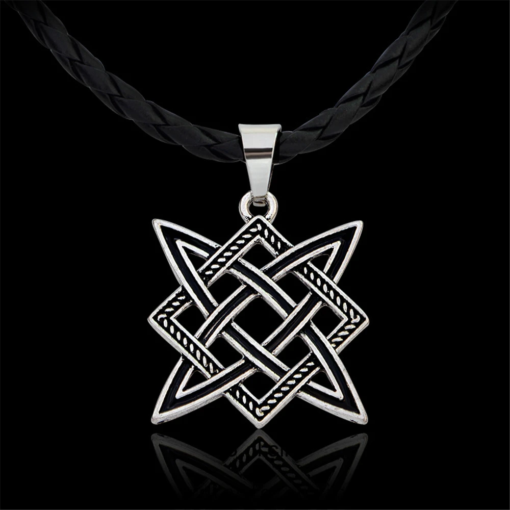 Slavic Norway Valknut Viking Svarog Square Pendant Star Rus Amulet Pendant Ancient Slavic Talisman Pendant Jewelry Pagan Hammer