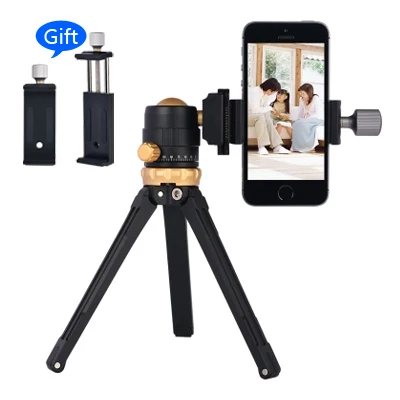 

Aluminum Metal Mini Smartphone Tripod with Ball head,Desktop Table Tripod for iPhone Gopro Nikon Canon DSLR Camera DV