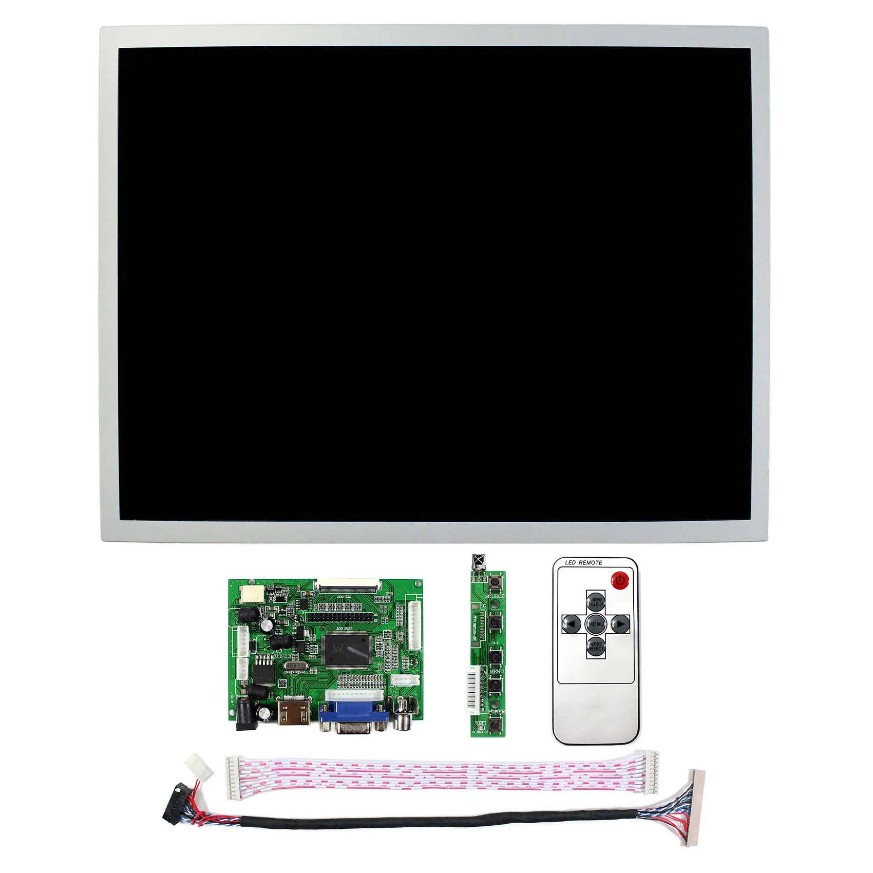 HD MI VGA 2AV LCD Controller Board With 15