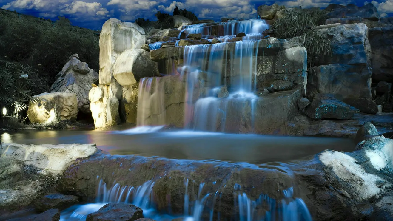 

Magic wonderland waterfall backdrop High quality Computer print scenic backgrounds