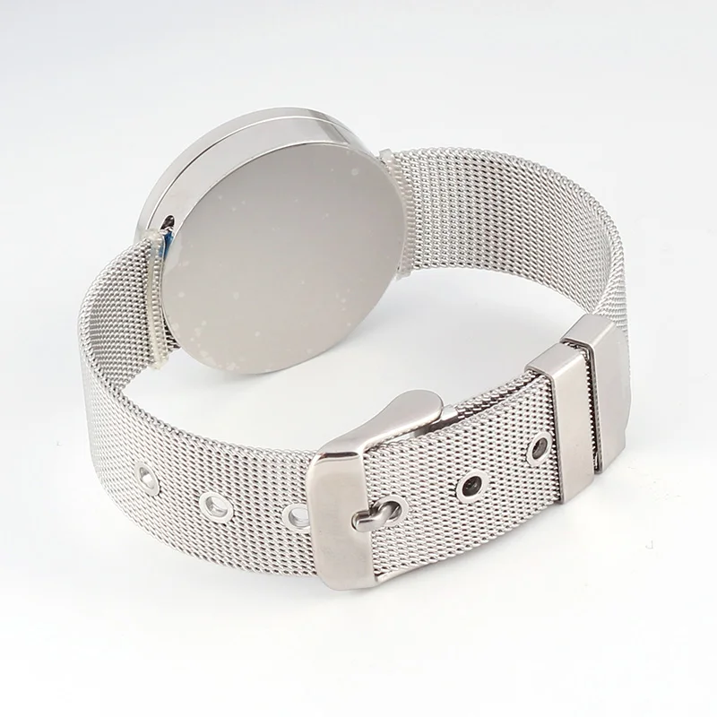 316L Stainless Steel Waterproof 25mm/30mm Screw Top Floating Locket Bracelet with Mesh Watchband