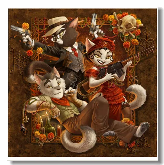 

Personality of the Fox Animal Embroidery Needlework Crafts 14CT Unprinted Cross Stitch Kits Art DIY Quality Handmade Decor