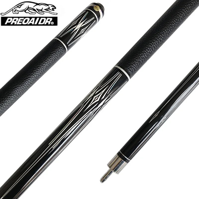 2018 New Arrival BLAK Pool Cues Stick Billiard 9.5mm 11.5mm Tip with Silver Extension Maple Shaft Billiards Cue 5 Colors China