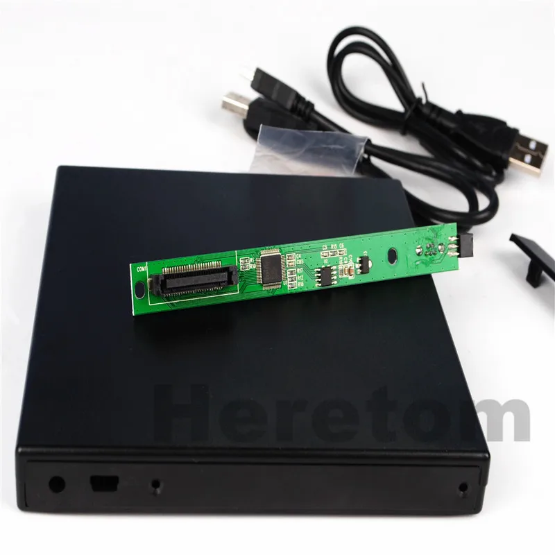 12.7mm USB 2.0 DVD/CD-ROM Case , IDE/ PATA to SATA Optical Drive External Enclosure For Laptop