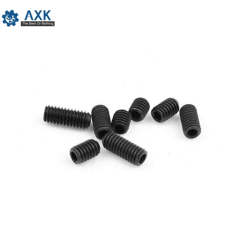 

10/50pcs M2 M2.5 M3 M3.5 M4 M5 M6 M8 DIN916 Black grade 12.9 alloy steel Hex Hexagon Socket Allen Cup Point Grub Screw Set Bolt