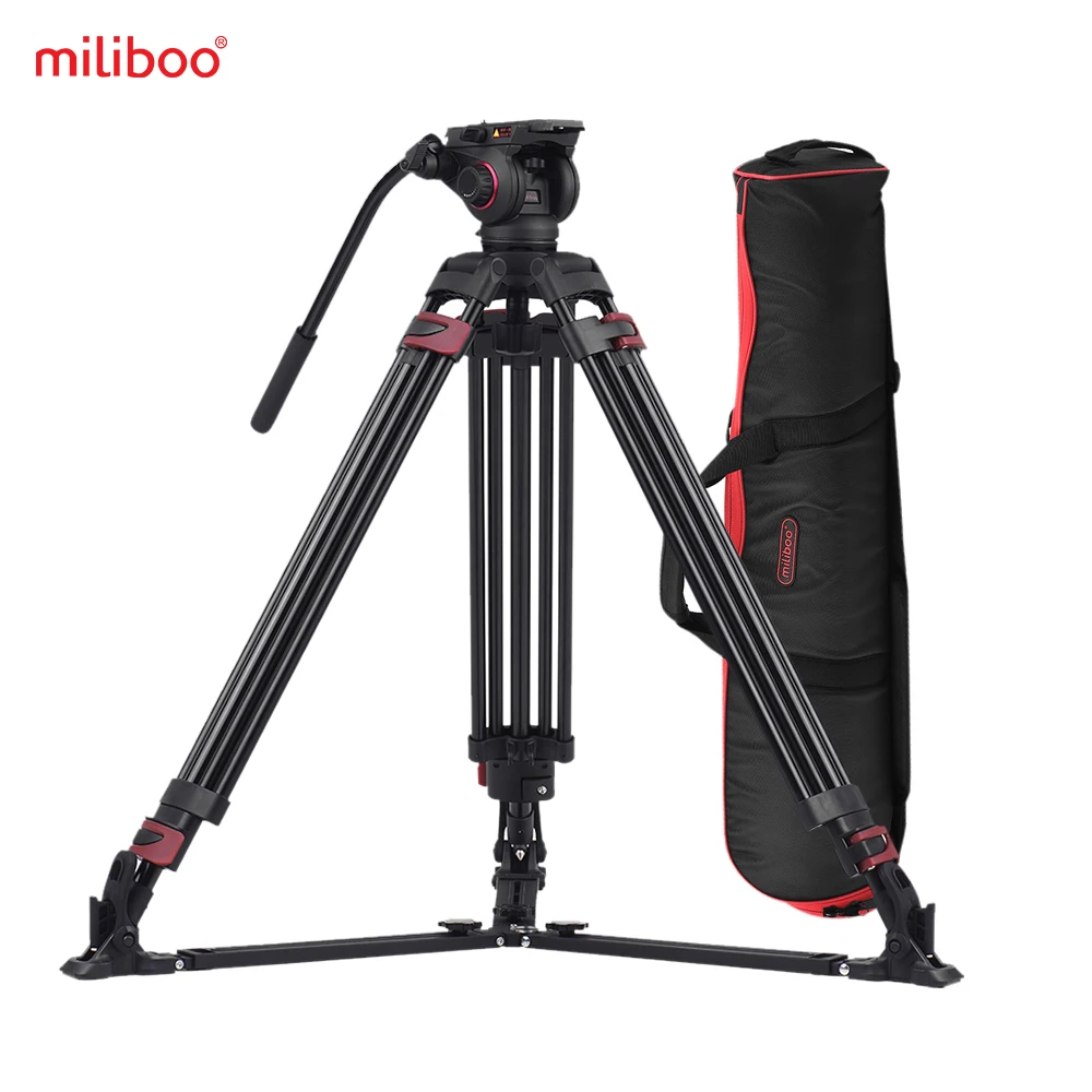 Miliboo MTT609A Professional Camera Tripod 3 Section 170cm Tripod Head Payload 15kg for Canon Nikon Sony DSLR Camera