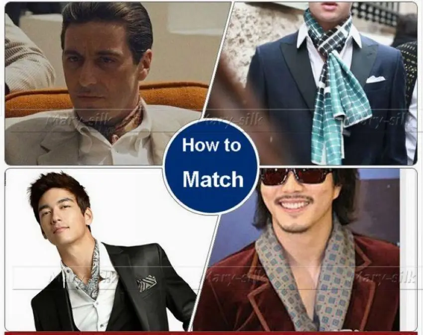 Fashion  Brand  Mens 100% Silk  Long  Scarf Cravat  Scarives Layer  Black Dots For__For Spring Autumn Winter