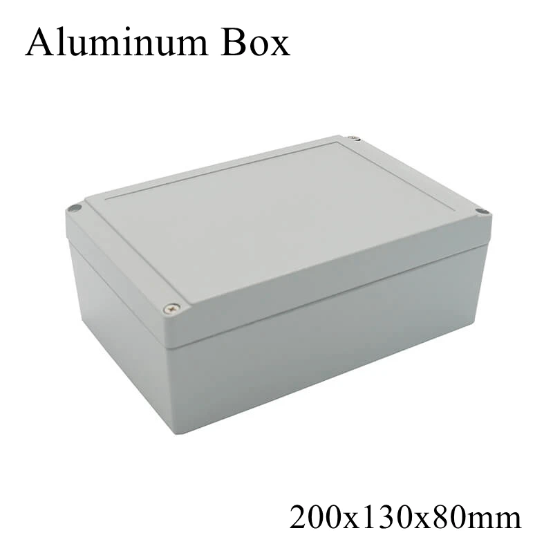 

FA12 200x130x80mm Waterproof Aluminum Junction Box Electronic Terminal Sealed Diecast Metal Enclosure Case Connector Outdoor