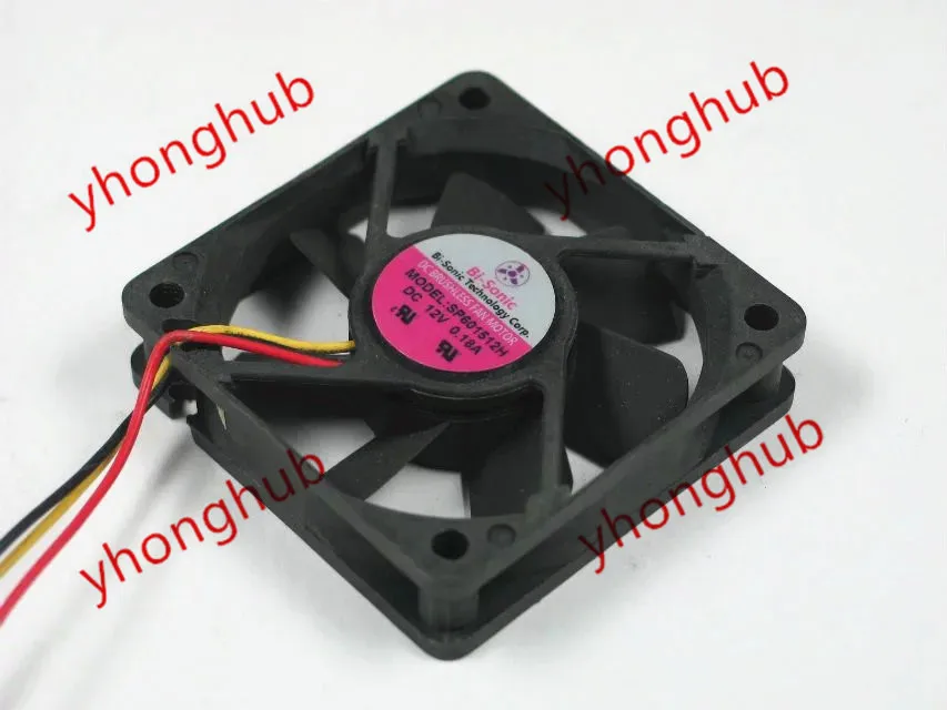 BI-SONIC SP601512H DC 12V 0.18A 60x60x10mm Server Cooling Fan