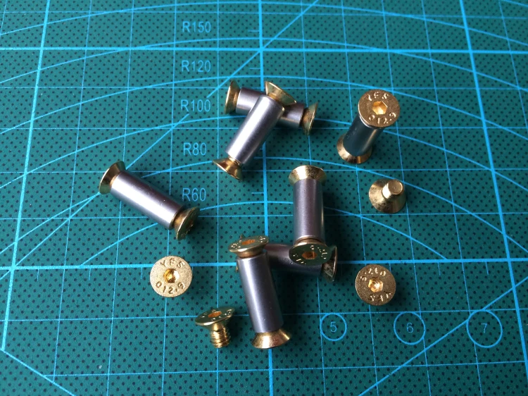 5MM/6MM Tactics Lock DIY Tools Material Knife Handle Plate Fastening Plum Style M4 ESEEKnives Screw Rivet Furniture Processing