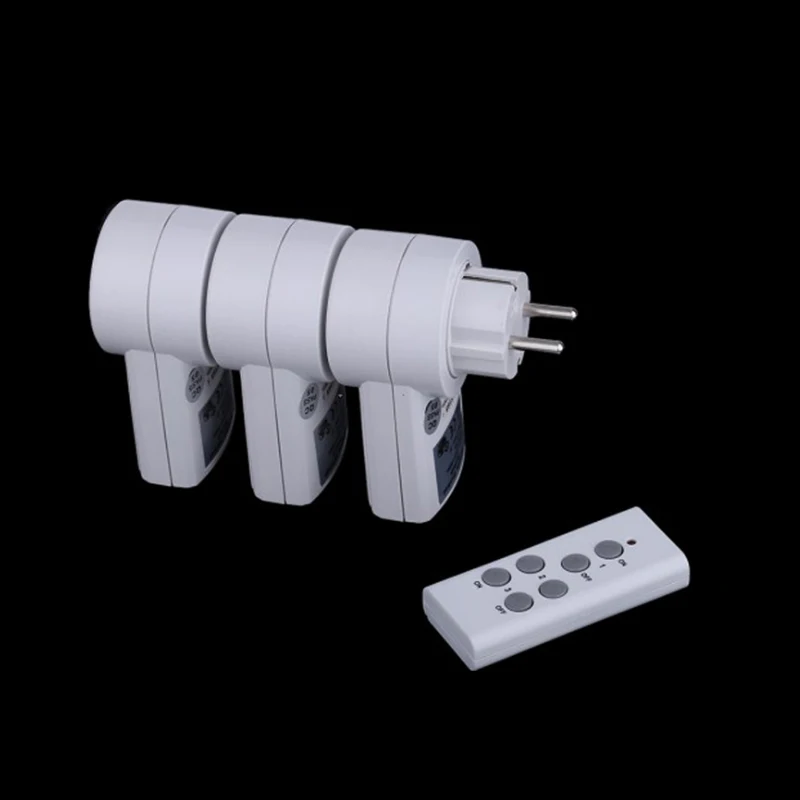 EU Cắm Wireless Điều Khiển Từ Xa Ổ Cắm Điện Chuyển Đổi Ánh Sáng Cắm Outlet ổ Cắm Cắm Điện Nhà Điều Khiển Từ Xa Switcher Outlet