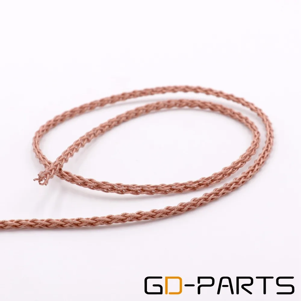 GD-PARTS Flexible Braid 6N OCC Copper Headphone Cable Soft PVC Silver Platinum Headset Earphone Wire Headset Upgrade DIY