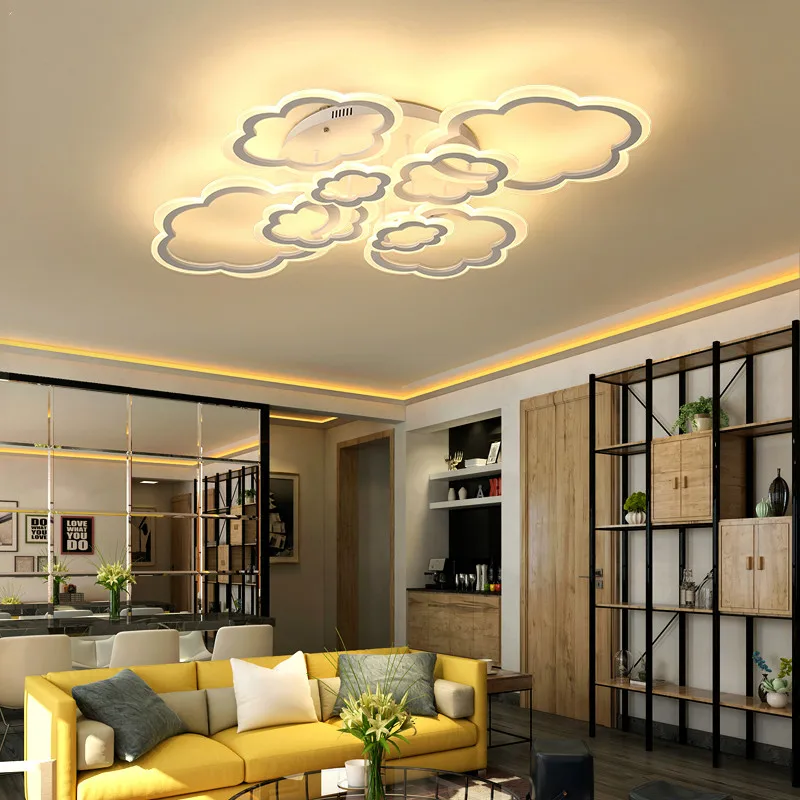 

Dimmer led ceiling light with art colud Acrylic lamp ceiling for bedroom living room flush mount home decoration luminaire