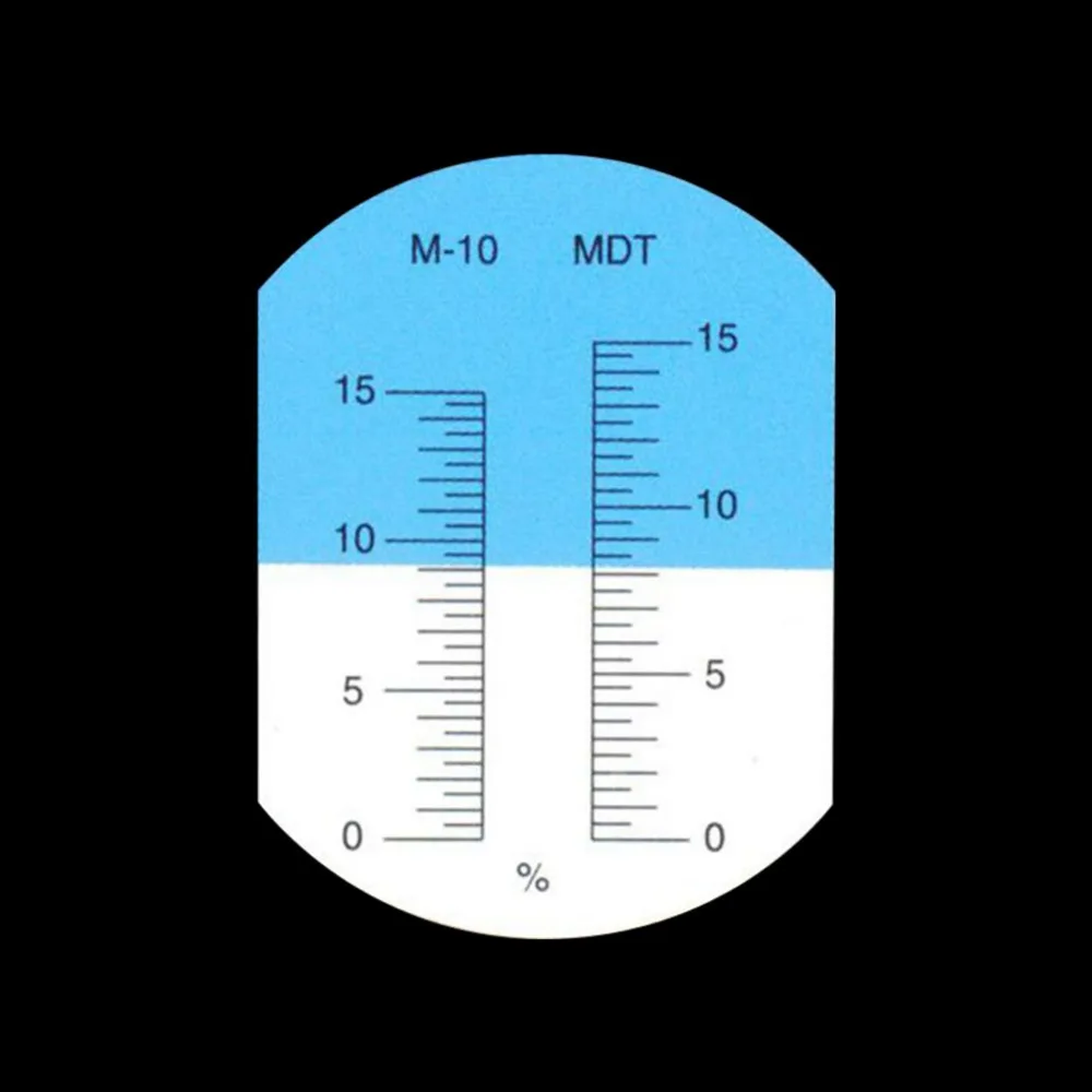 yieryi emulsion concentration tester 0-15% anti-rust cutting tester mine oil refractometer test M-10 and MDT Weight percent