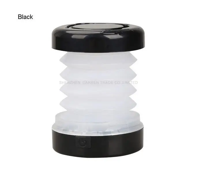 50PCS /lot  LED Waterproof Portable Scalable Mini Tent Light Outdoor Camping Lantern H1E1 Multicolor Battery camp light