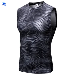 2020 New Mens Compression Tank Tops Men Breathable Quick Dry Fitness Gym Vest Running Bodybuilding Flexibility Sleeveless Shirts