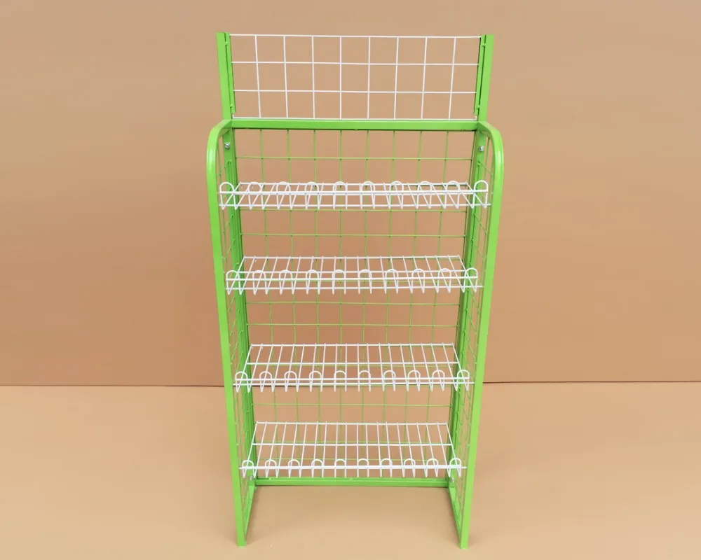 Bread shelf display shelf. Drink snack aisle. Supermarket shelves. Mask rack shelf