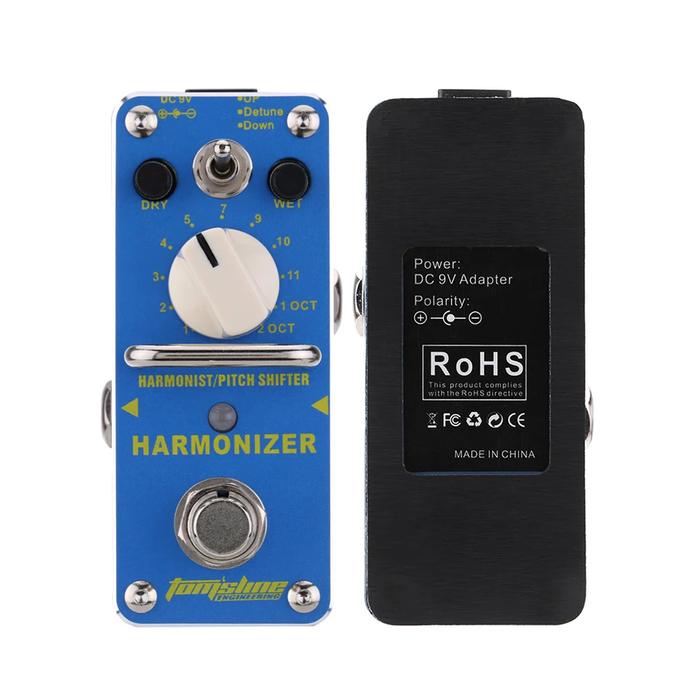 

AROMA AHAR-3 True Bypass HARMONIZER Pitch Shifter Guitar Effect Pedal Modulation Full Aluminium Alloy Metal Shell
