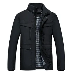 MRMT-abrigo de algodón para hombre, chaqueta de ocio de longitud media, gruesa, cálida, 2024