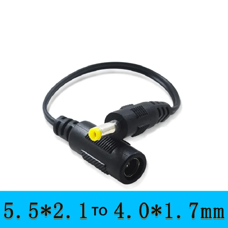 5.5*2.1 mm female to 4.0*1.7 mm male DC converter Cable Power Adapter Interface Adapter cable 5.5*2.1 to 4.0*1.7 mm For Laptop