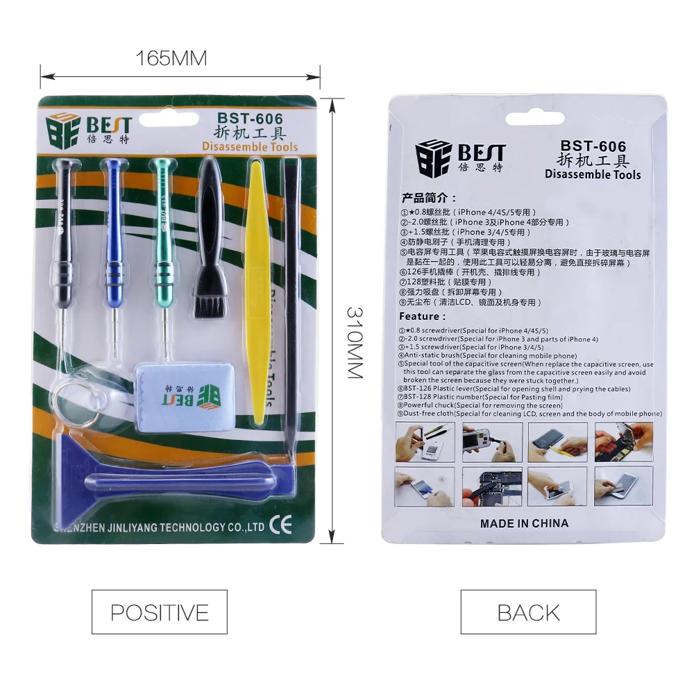 Trasporto libero 20 set 9 in1 Riparazione smontare Tool Kit di Apertura Set Cacciavite per apple iPhone 4 4G 4 S 5 6 6 s 7