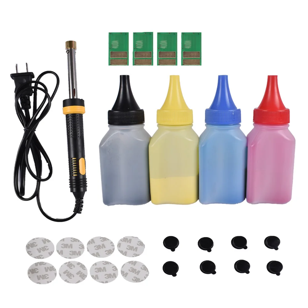 Refill toner Powder cartridge tool kit + 4 pcs chip FOR HP CF410A cartridge LaserJet Pro M452dw 452dn 452nw M477fnw M477fdn