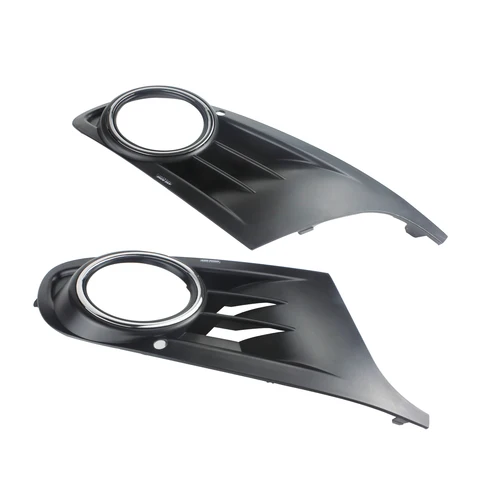 Imagen 2 del producto ANGRONG 2X parachoques conducción luz antiniebla L & R cubierta Surround Grill para VW GOLF 6 MK6 2008-13