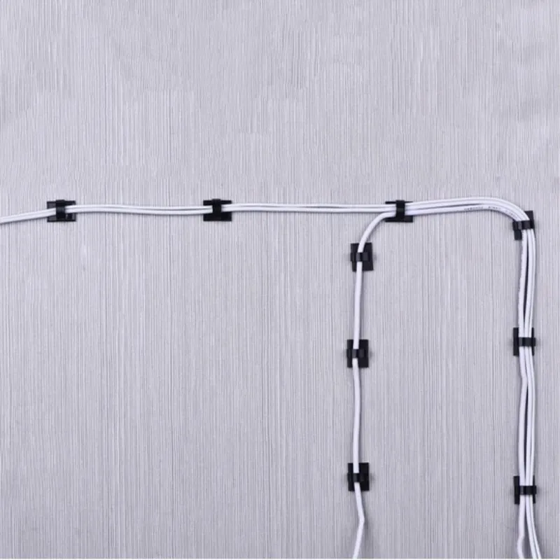 50 шт., держатель для кабелей, клейкие автомобильные кабельные зажимы, кабельный органайзер для проводов, зажим для шнура, фиксатор, автомобильный держатель для намотки кабеля