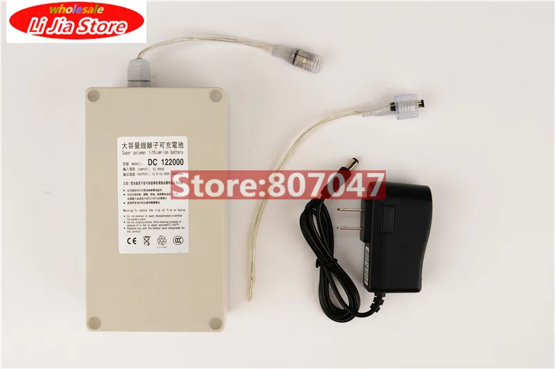 Waterproof DC 12V 20000mah Capacity Rechargeable Li-ion Battery Durable Use Battery Charger for CCTV Camera Battery High Quality