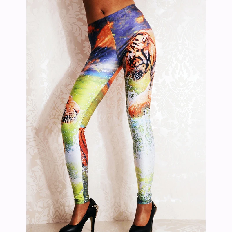 Sexy Frauen 3D Digital Gedruckt Leggings Sommer Frühling Harajuku Fitness Frauen Leggings Kreative Elastische Hosen