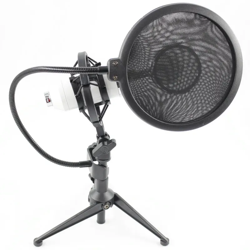 Conjunto completo profissional de refeições bm 8000 microfone condensador + 48v de energia fantasma + suporte de mesa microfone de estúdio de gravação