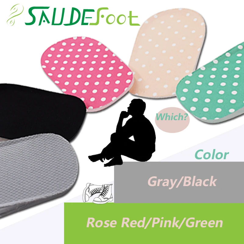 1-3cm Height Increase insole Breathable Half Pad Sports Shoes Heel Insert Insoles For Unisex Quality Foot Pads