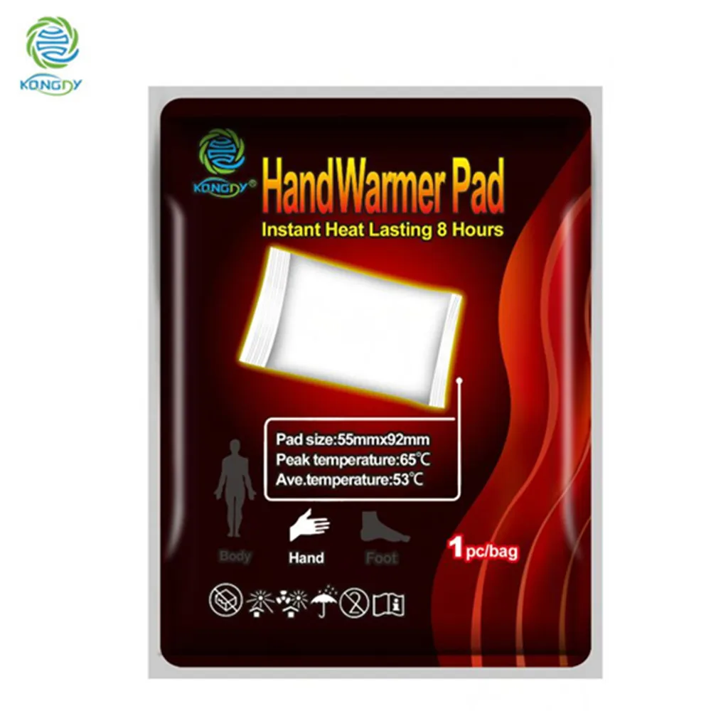 KONGDY 10 Pieces Hand Warmer Patch For Long Lasting Self-heating Stickers 55x92 mm Air-activated Heat Pad For Winter Use